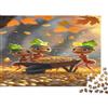 NZQKJXPHRL Puzzle formiche raccolta semi carta premium sostenibile impegnativo educativo Formiche raccolgono semi adulti bambini 12+ 52x38cm 1000 pezzi