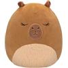 Squishmallows Originale Capibara Lijjian Brown - Peluche ufficiale Jazwares grande