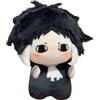 Xinchangda BSD Akutagawa Ryunosuke Peluche Figura Anime Akutagawa Ryunosuke Cuscino in peluche 10 cm PP cotone ciondolo portachiavi personaggio morbido carino zaino fascino cartone animato mini cuscino imbottito