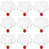 MOLUCKFU Set da 10 Bottiglie di Plastica Trasparente Coperchio per Arte della Sabbia Fai da Te Contenitori per Progetti Artigianali Decorazioni per Matrimoni e Feste di Compleanno
