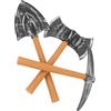 BESPORTBLE Set 3 Pezzi di Oggetti di Scena Nano Cosplay, Piccone Finto, Doppia da Cosplay e Pala Giocattolo Leggera per Feste a Tema e Spettacoli Teatrali