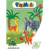 Playmais 4512 - Collage, Libro Animali [Importato da Francia]