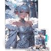 LKASGCBY Puzzle da 1000 pezzi per adulti Regina delle nevi degli anime Sfida di gioco educativo giocattolo Gioco educativo per compleanno e Natale 75x50cm