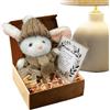 Generico Abbraccio Di Coniglietto Di Peluche Pasquale - Simpatico Mini Abbraccio Di Coniglietto In Una Scatola | Regalo Di Pasqua Portatile Per Bambola Da Compagnia Abbracciata Per Bambini, Adulti E Amici (A)