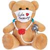 Brubaker Orsacchiotto con Maschera e Stetoscopio - Gute Besserung - 35 cm Orsacchiotto Dottore - Peluche Coccoloso - Marrone/Marrone Chiaro