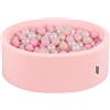 KiddyMoon 90 X 30 Cm / 300 Palline ∅ 7CM Piscina di Palline Colorate per Bambini Tondo