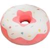 KUKUShining Ciambella Di Peluche, Cuscino Rotondo Morbido Imbottito Bambola Carina Ciambella Di Peluche Giocattolo Per Seggiolino Sedie Decorazioni(White,58cm/22.8in)