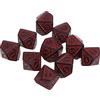 ZWTPGKRD 10Pcs 10 parteggiato Polyhedral Acrilico Gioco Da Tavolo D10 Per I Giochi Di Matematica Acrilico Dadi Per Il Partito