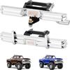 INJORA Paraurti Anteriore e Posteriore con Doppio Scarico Set Paraurti CNC in Alluminio per 1/18 RC Crawler TRX4M High Trail F150 Upgrade