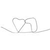 Enjoyer WireGram Memory Metal Magic Tricks Mentalismo Magia Gimmick Mago Accessori Commedia Puntelli (Piccolo Cuore 7)