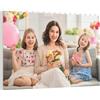 LMQJDZ Foto Mattoncini,Mattoncini Personalizzati con le tue foto,Puzzle Block Personalizzato,Ritratto di famiglia Fotografia DIY Puzzle, Regali personalizzati per amici/coppie/familiari