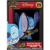 Funko Large Pop Enamel Pin Disney: Lilo And Stitch - Stitch With Ukulele - Spille Smaltate - Spilla da Collezione Carina - per Zaini & Borse - Idea Regalo