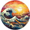 LGNBTGM Puzzle Giochi Educativi La Grande Onda Giappone Difficile Puzzle impegnativi 1000 Pezzi 67.5x67.5cm Famiglia Puzzle Regalo per Donne Uomini