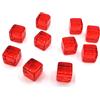 PEPWE 200Pcs 6 Lato 8mm Chiaro Dadi Educativi Dadi Incisione Acrilico D6 Partito Famiglia Gioco Da Tavolo