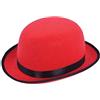Bristol Novelty Bh637 Cappello a Bombetta, Unisex, per Adulti, Rosso, Taglia Unica Halloween