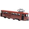 SZLIFE Tram Model Ornament 1/90 Decoro Realistico interattivo con Modello di Auto da Trasporto con appassionato di Auto Leggera e Musicale, Retro Rosso