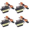 SPARKHOBBY King Max KM1703MD Digital Metal Ingranaggi Mini Servo 17g 5.6kg.cm 5-6v Adatto per RC Piccole Ali Fisse Auto Nave Modello e Robot ECC (4pcs KM1703MD)