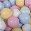 KiddyMoon 100 Palline/7Cm Palline Morbide Colorate Per Piscina Bambini Fatto In EU, Blu Pastello/Giallo Pastello/Bianco/Menta/Rosa Chiaro