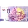 0 Euro Schein Euro Souvenir Banconota da 0 Lira sterlina Gran Bretagna · Londra · Tower Bridge III · Zero Pound