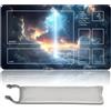MPLR BOARD GAME Board Game 60 x 35 cm MTG Playmat + Free Waterproof Bag Compatible for OCG CCG RPG TCG MTG Playmat, Mouse Pad Desk Mats (MTG 31 (1), con zona)