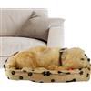 Miyanvuo Respiro Realistico Peluche | Cane Giocattolo Interattivo in Peluche - Compagno per Bambini e Adulti,per Andare a Dormire Ora della Nanna Viaggi Vacanze Gita in Auto Asilo Compleanno
