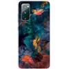 MUTOUREN Cover per Samsung Galaxy S20 FE 4G/5G Custodia in Silicone TPU Trasparenti Ultra Sottile Antigraffio Antiurto Protettivo Case con Pellicola Proteggi Schermo, Inchiostro Acquerello
