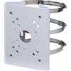 Guangstar PFA150 Staffa di montaggio su palo per telecamere IP e CVI, bianco