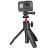 Veemoon Selfie Stick Treppiede per Fotocamera, Supporto Telescopico in Lega di Alluminio e Pc, Portatile Nero, per Riprese All'aperto