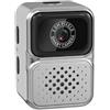 JINSHANGZI S130 Thumb Keychain Camera with 0.96inch Mini Action Camera Retro Support Memory Card 480P Very Small Camcorder Video Recorder (Silver)