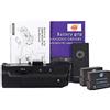 DSTE Supporto Impugnatura Batteria Verticale DMW-BGG1 con IR Telecomando Compatibile per Panasonic Lumix G80/G85 Digital Fotocamera + 2x DMW-BLC12 Batteria