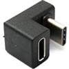 System-S Adattatore USB 3.1 tipo C maschio a femmina U Turn cavo angolare 180° 5 Gbps 100 W