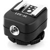 ljhnba Adattatore sincronizzazione TF321 con slitta calda lampeggiante con porta sincronizzazione del dedicata all ' adattatore per accessori per fotocamera con attacco DSLR