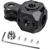CS PRIORITY Universale Treppiede Vite 1/4 3/8 Foro Adattatore Magic Cubic Mount per Studio Treppiede Luce Stand Staffa Connect Stick Fotografia (Nuova versione Cube F 3 slot)