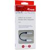 Conceptronic Equip 133474 Adattatore per cavo USB-C 3,5 mm, Nero, Argento