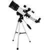 IDEANATEGRATE 1set Telescopio Astronomico Monoculare Zoom con Treppiede in Lega di Alluminio Cannocchiale Riflettore Professionale per Principianti e Adulti Adatto per Osservazioni Astronomiche