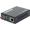 INTELLINET NETWORK SOLUTIONS INTELLINET 506519 Convertitore RJ45 - Fibra ST 100Base-TX Nero