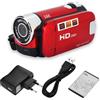 Sunicon Videocamera, videocamera Full HD con rotazione di 270 gradi Videocamera digitale ad alta definizione 16X Videocamera DV Fotocamera digitale (EU Plug)