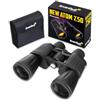 Levenhuk New Atom 7x50 — Binocolo per Adulti Proffesionale, Potente con Prismi BaK4 e Lente FMC, A Lunga Distanza per Birdwatching Escursionismo e Caccia, Impermeabile