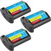 ARPZPPSK Batteria Al Litio: Batteria For Fotocamera LP-E4 LP E4 LP-E4N Da 3300 MAh O Caricabatterie Rapido LCD, Compatibile Con Canon, For EOS 1D Mark III, EOS-1D Mark IV, EOS 1Ds Mark III(3 Pcs Battery)
