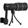 Generic s 16x52 Monoculare Messa a fuoco Zoom Regolazione con Supporto per Clip per Telefono Visione Notturna Bassa Potente Binocolo Monoculare