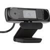 ciciglow Webcam HD, Videochiamate 1080P con Microfono Plug And Play Stereo Chiaro per PC Mac Laptop Apprendimento Online Insegnamento Riunione Nero