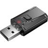 Fiauli Ricevitore trasmettitore adattatore audio auto compatibile Bluetooth convertitore plug and play universale con ricetrasmettitore audio wireless trasparente doppia modalità per Easy nero