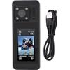 ciciglow Macchina Fotografica 4K Azione, 140 Gradi Grandangolare WiFi Impermeabile Fotocamera Sportiva con Touchscreen da 2,0 Pollici e Stabilizzazione Dell'immagine, per Ciclismo