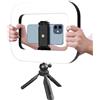 Generic Selfie Ring Light - Supporto treppiede telefonico, Anello LED ricaricabile | Supporto estensibile per la trasmissione di vlog Trucco foto registrazione su, disegno Regolabile Leggero po