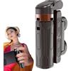 Generic Treppiede tascabile, treppiede per telefono cellulare,Treppiede per selfie con telecomando - Treppiede pieghevole portatile per bastone di Vlog dell'otturatore senza fili con telecomando staccabile