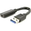 Gembird A-USB3-AMCF-01 cavo USB 0,1 m USB 3.2 Gen 1 (3.1 Gen 1) USB A USB C Nero