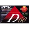 TDK Confezione da 5 cassette audio nere da 60 minuti