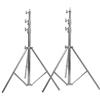 Generico Compatibile con Softbox, luce LED, luce spot Supporto treppiede da studio for carichi pesanti in acciaio inossidabile da 2,8 m(Two pcs)