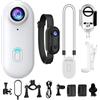 Opilroyn Action cam da pollice, videocamera per corpo, dispositivo di vlogging indossabile da 256 G, action camcoder da 5 V/2 A, tascabile, per sport, moto, bici, palestra, escursionismo, viaggi