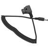URSXODAWQ Cavo D Tap maschio a DC2.1 5,5x2,5 mm, Cavo D Tap a alimentazione CC, Cavo a molla si estende da 35 cm a 100 cm, Compatibile con attacco a V e batterie Anton per BMCC BMPC Monitor